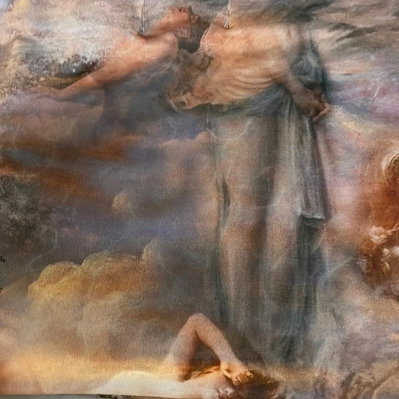 Plt Water Renaissance Print Helsa Slinky Bandeau Crop Top, Size 10, NWT - Picture 13 of 13